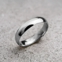 Alianza Plata 5mm Lisa Personalizable