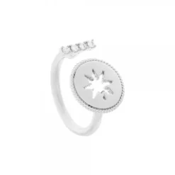 Anillo B2 Plata y Circonitas