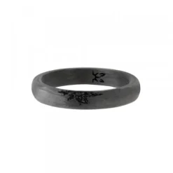 Anillo Carbono Negro con 1 Eguzkilore