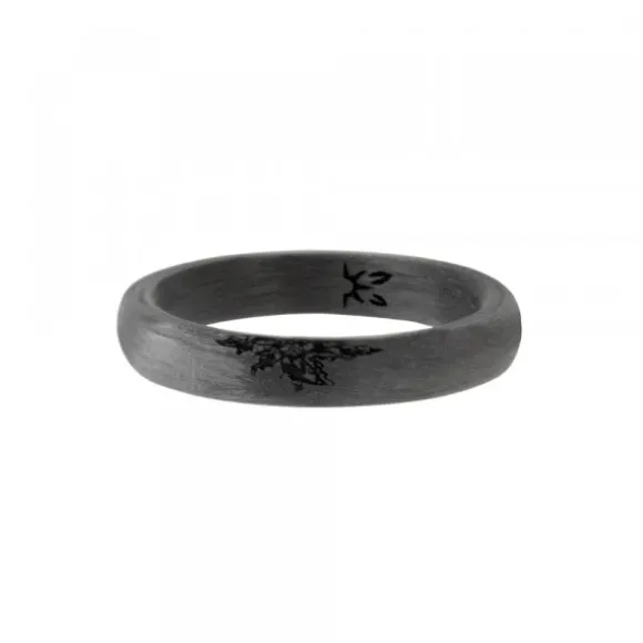 Anillo Carbono Negro con 1 Eguzkilore
