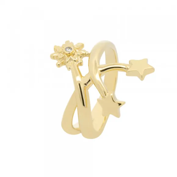 Anillo Colección Izarra Plata Dorada para Mujer