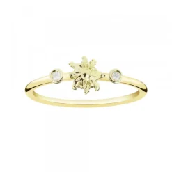 Anillo Eguzkilore Oro 18kt. Doble Brillante