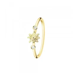 Anillo Eguzkilore Oro 18kt. Doble Brillante