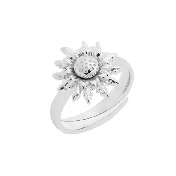 Anillo Eguzkilore Plata Ajustable