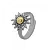 Anillo Eguzkilore Rutenio Bicolor Ajustable