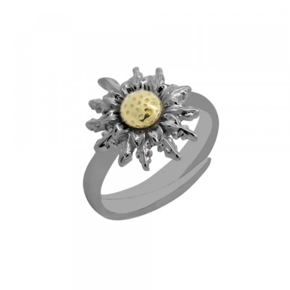 Anillo Eguzkilore Rutenio Bicolor Ajustable