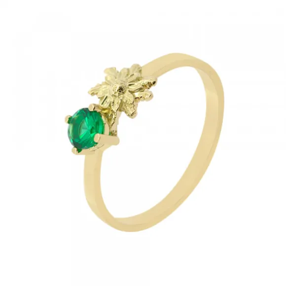 Anillo Enea2 Oro y Esmeralda