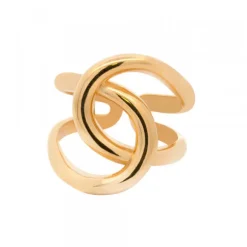 Anillo Hariak Entrelazado Plata Dorada