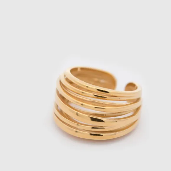 Anillo Hariak Plata Dorada