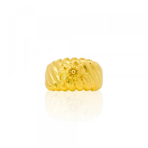 Anillo Mask de Plata Dorada