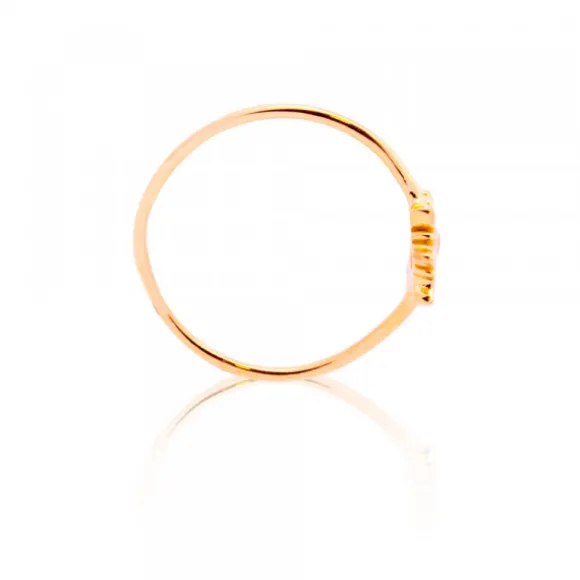 Anillo Mountain de Oro con Brillante