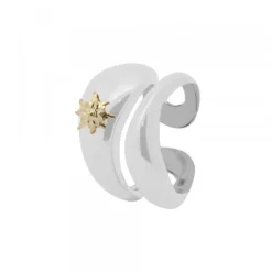 Anillo Olatu Bombé Plata