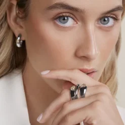 Anillo Olatu Bombé Plata