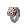 Anillo Q2 Rutenio y Eguzkilore Rosa