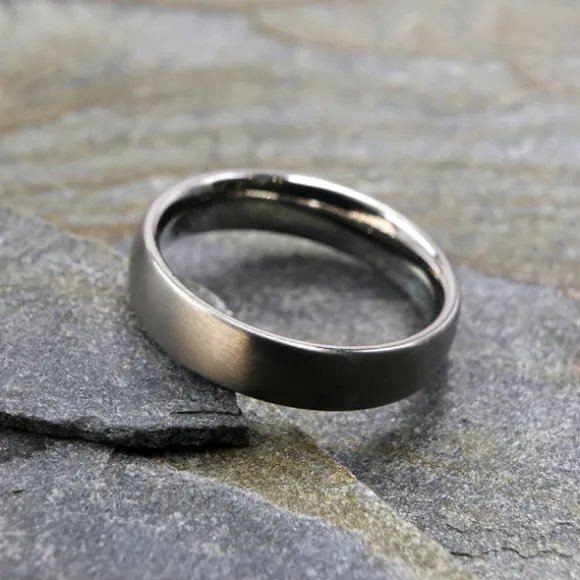 Anillo Solitario Titanio Personalizable