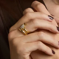 Anillo Tximist de Plata Bicolor