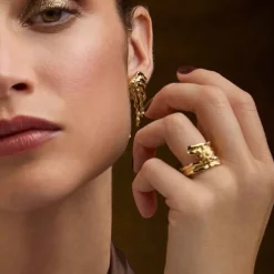 Anillo Ur de Plata Dorada