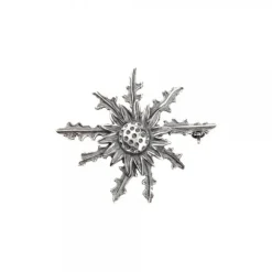 Broche Eguzkilore Plata Envejecida