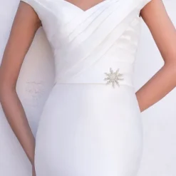 Broche Eguzkilore Plata y Cristales Blancos