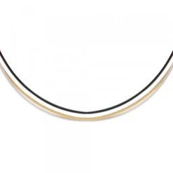 Cable de Acero Tricolor Negro, Plata y Dorado