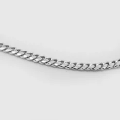 Cadena Cubana de Plata 3mm