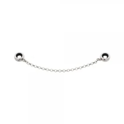 Cadena de Seguridad Diamantada en Plata