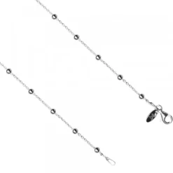 Cadena Forza de Plata 0.40 con Bolitas