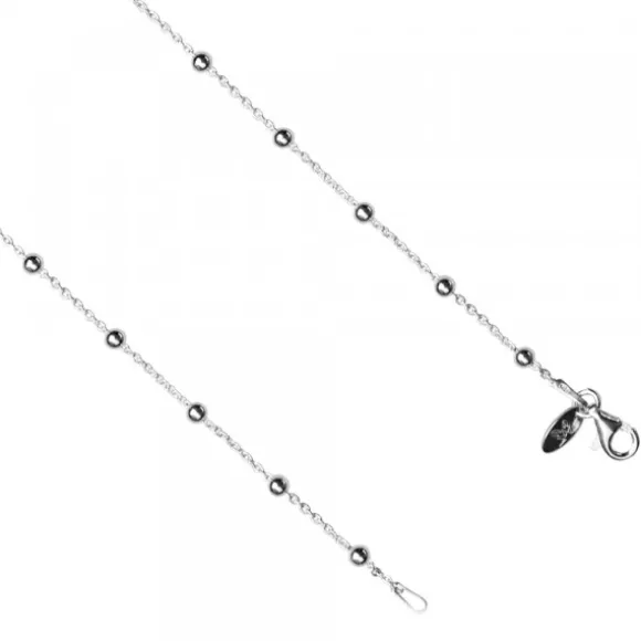 Cadena Forza de Plata 0.40 con Bolitas