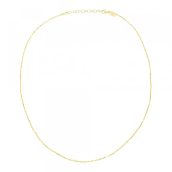 Cadena Forza de Plata Dorada 0.40 Eguzkilore