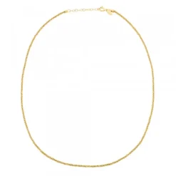 Cadena Margarita de Plata Dorada