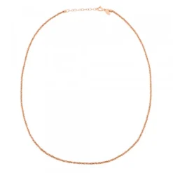 Cadena Margarita de Plata Rosa