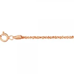 Cadena Margarita de Plata Rosa