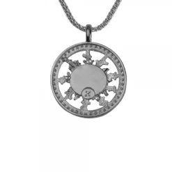 Cerco Eguzkilore Plata Negra y Rosa Personalizable