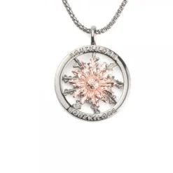 Cerco Eguzkilore Plata Negra y Rosa Personalizable