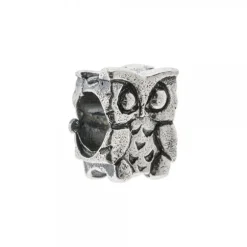 Charm Búho de La Suerte de Plata