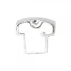 Charm Camiseta Blanca en Plata