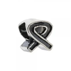 Charm Lazo Negro de Plata