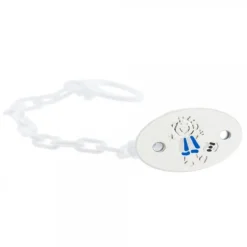 Chupetero Fútbol Camiseta Blanquiazul Plata