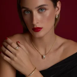 Colgante Aiora de Plata Dorada