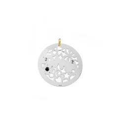 Colgante Ama Calado Plata Bicolor