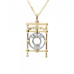 Colgante Barandilla de La Concha Oro Bicolor 22mm