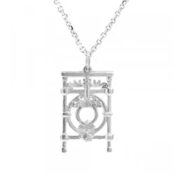 Colgante Barandilla de La Concha Oro Blanco 22mm