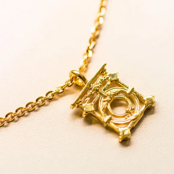 Colgante Barandilla La Concha Plata Oxidada 18mm