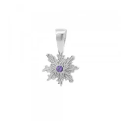 Colgante Basic Colors Plata y Amatista 10mm