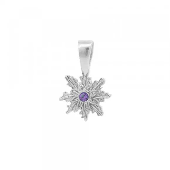 Colgante Basic Colors Plata y Amatista 10mm