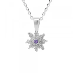 Colgante Basic Colors Plata y Amatista 10mm