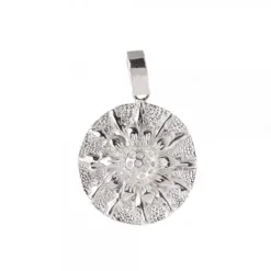 Colgante Chapa Eguzkilore Plata 21mm