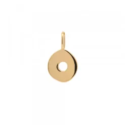 Colgante Chapa Etrusca Mountain Plata Dorada