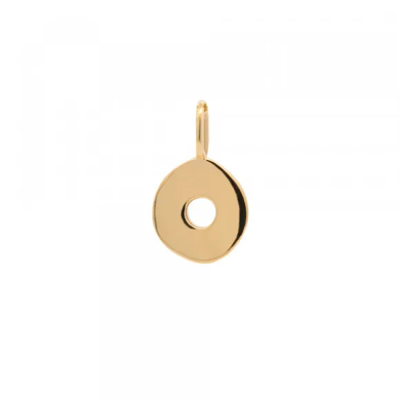 Colgante Chapa Etrusca Mountain Plata Dorada