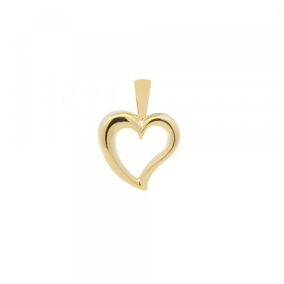 Colgante Corazón Calado Oro 21mm